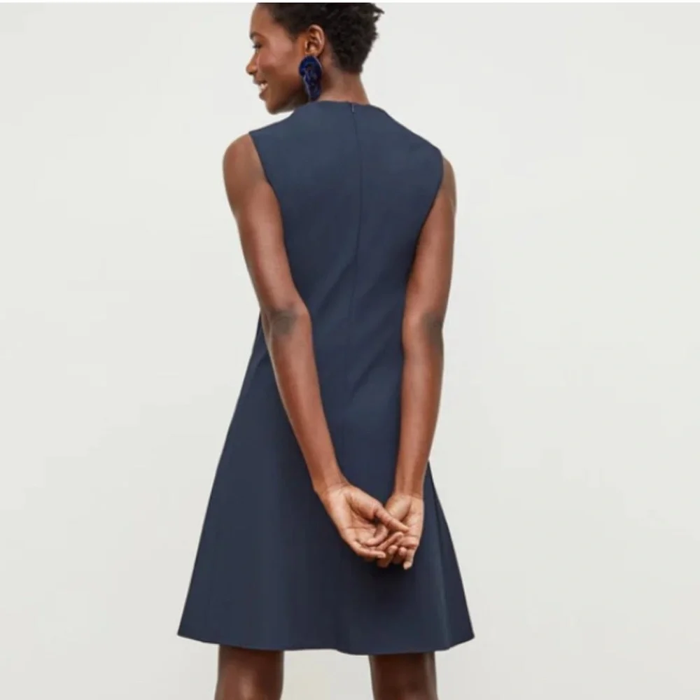 M.M. LaFleur The Malala Dress Recycled WonderTex in Midnight - Picture 2 of 9